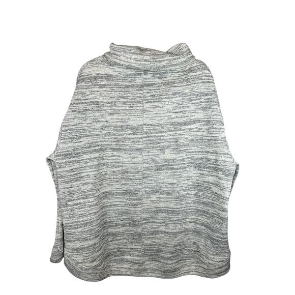 Saturday Sunday Anthropologie Space Dye Grey Cowl Neck Pull Over Sweater Size L - Picture 2 of 8